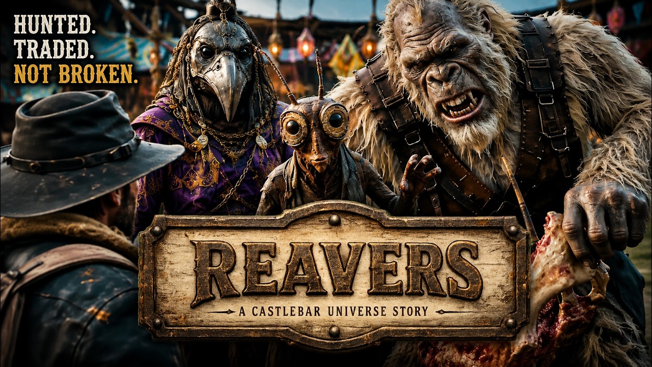 Description:
Sonner Carr escapes a tribe of deadly Beakus c